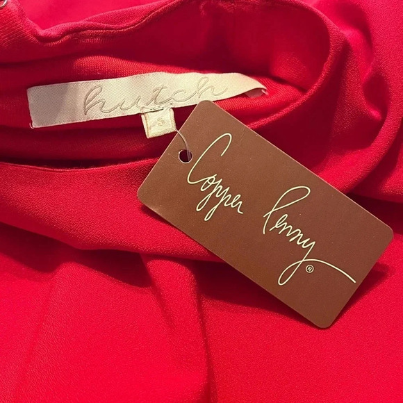 Hutch Milla Anthropologie Red Bell Sleeve Mini Dress Sz Small.‎ NWT - Picture 11 of 11